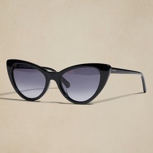 Banana Republic Black Cat-Eye Sunglasses